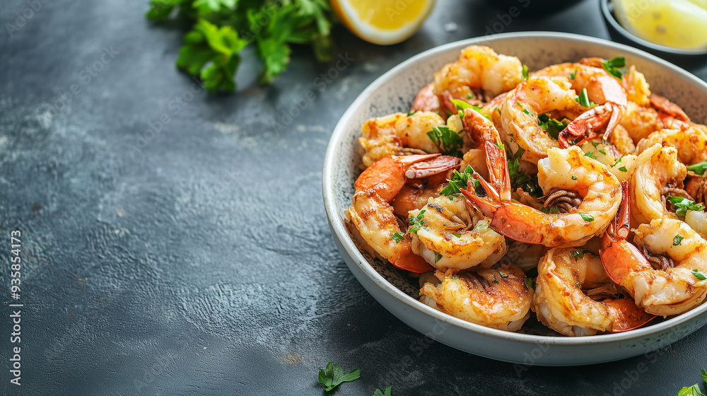 spaghetti with shrimp