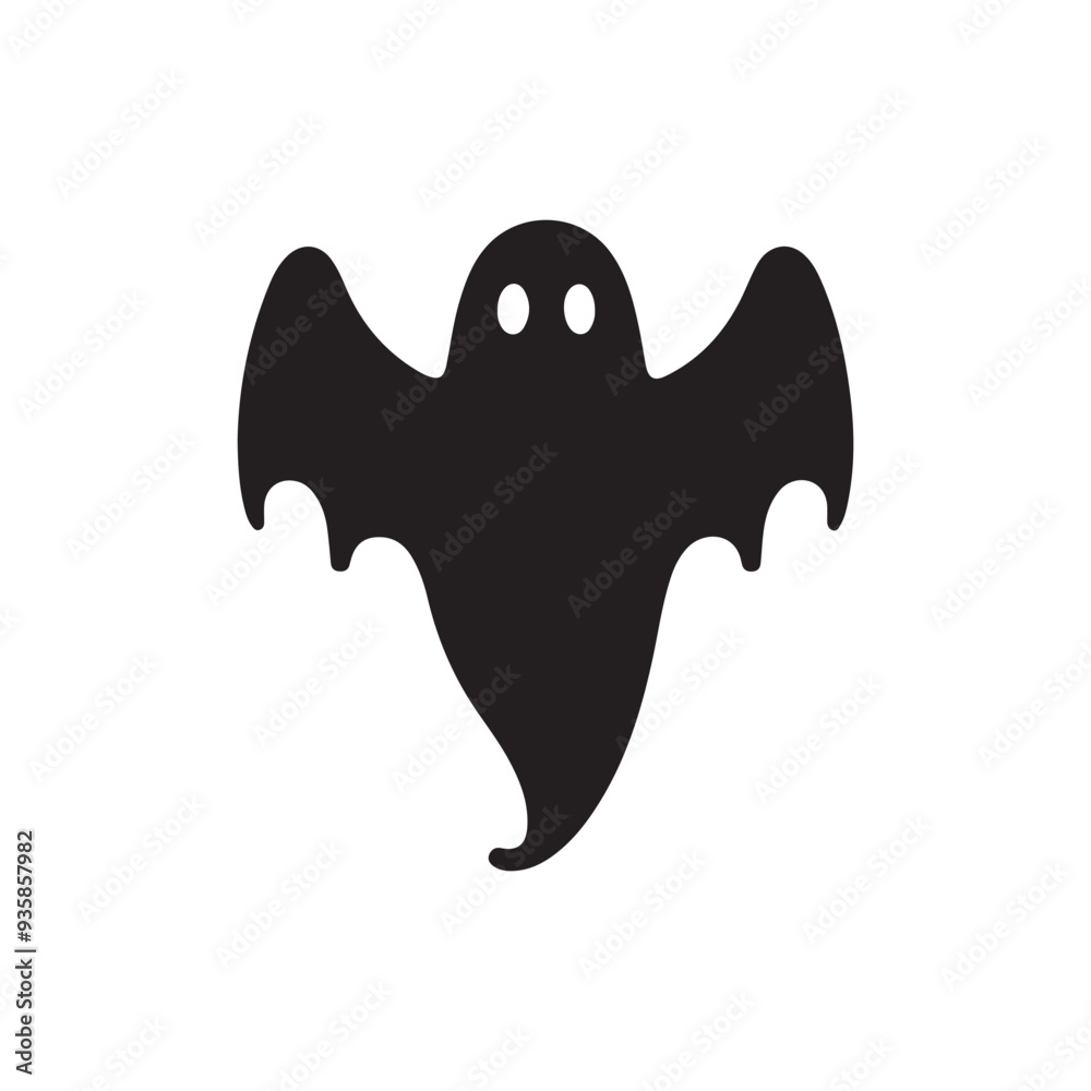 Halloween boo silhouettes, Boo silhouettes vector , Halloween element Halloween boo silhouettes, Boo silhouettes vector , Halloween element