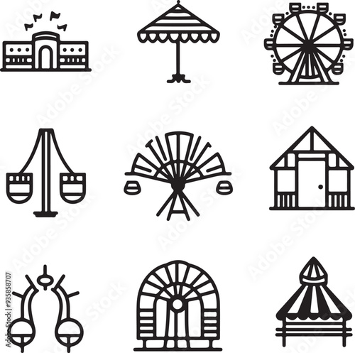 Japanese Temple Icons