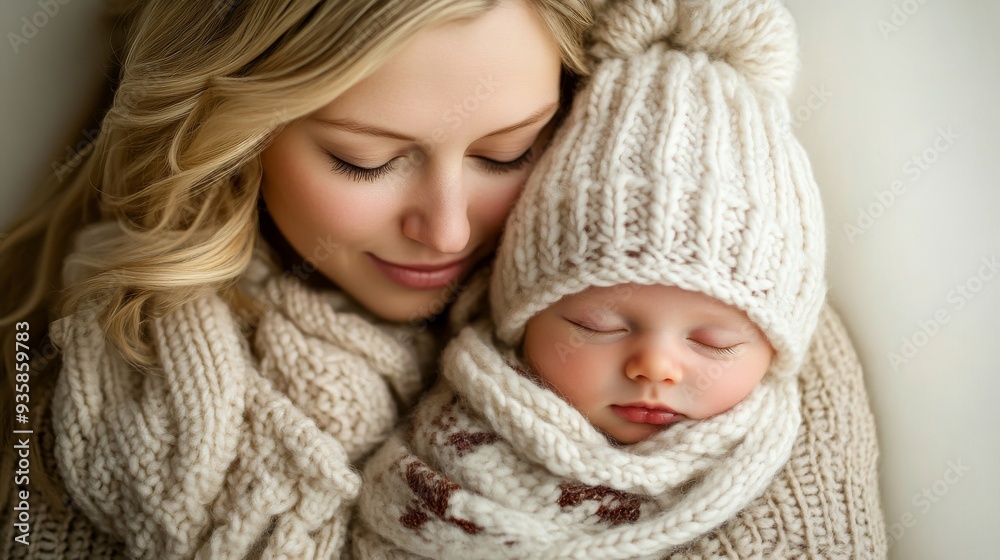 Moments of love and comfort captured in a nurturing embrace Moments of love and comfort captured in a nurturing embrace