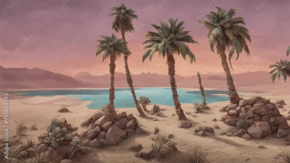 Obraz premium palm trees on the beach