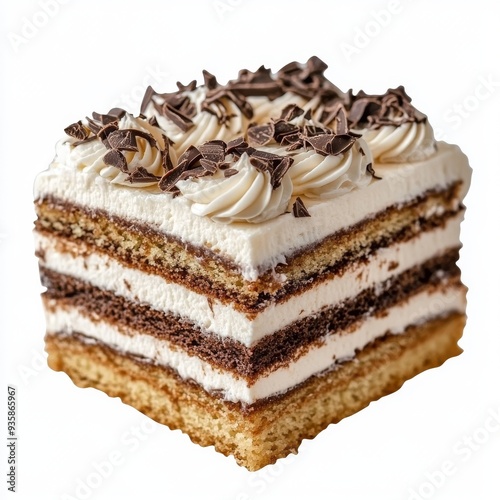 An exquisite Nutella Cake with layered chocolate perfection on a white background