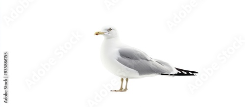 Seagull on White Background