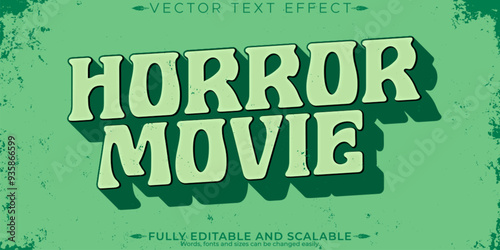 Horror text effect, editable halloween and scary text style
