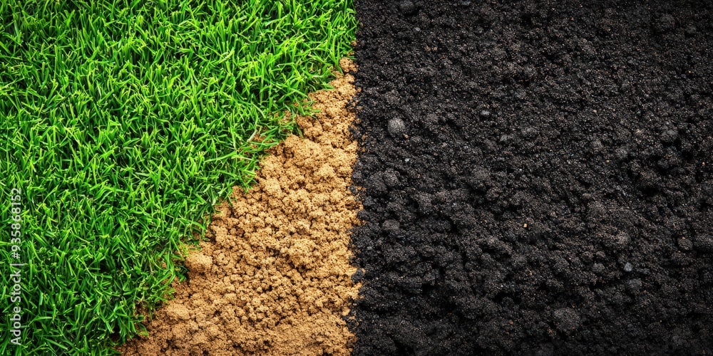 custom made wallpaper toronto digitalGreen Grass and Brown Soil