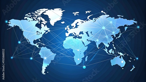 Worldwide connection background illustration vector 