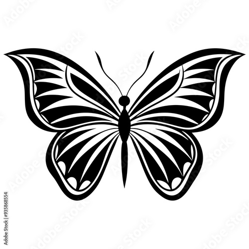 butterfly silhouette vector