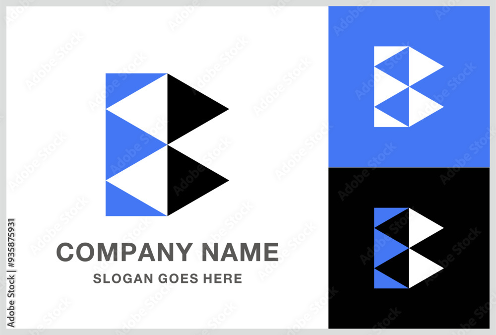 Monogram Letter EB Business Company Stock Vector Logo Design Template Monogram Letter EB Business Company Stock Vector Logo Design Template