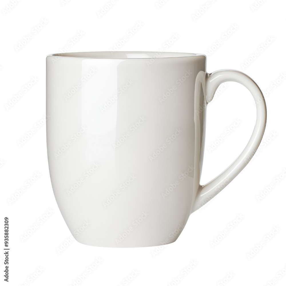 A simple, elegant white mug perfect for coffee, tea, or any beverage isolated on a white background. A simple, elegant white mug perfect for coffee, tea, or any beverage isolated on a white background.