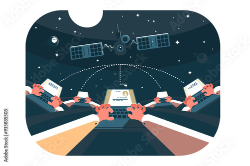 Satellite Communication in Space