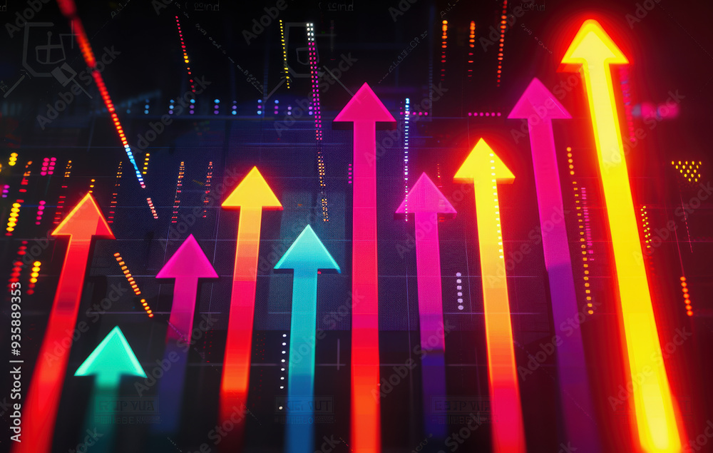 background with arrows created with Generative AI technology background with arrows created with Generative AI technology