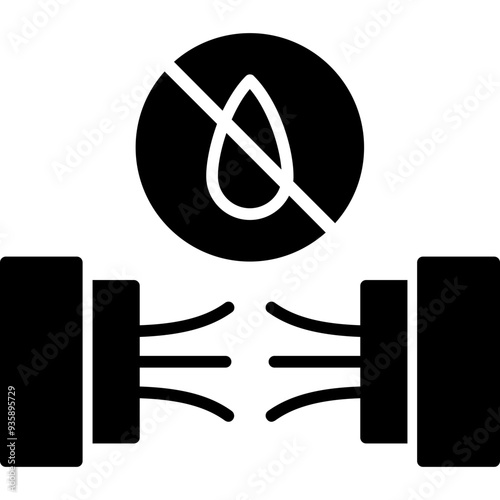 Not Water Resistance Wire Icon
