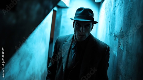 Mysterious Man in a Dark Alley