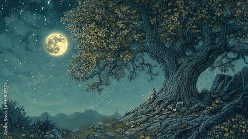 Solitude Under a Starry Sky