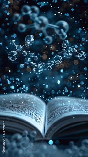 chemistry  background with textbook