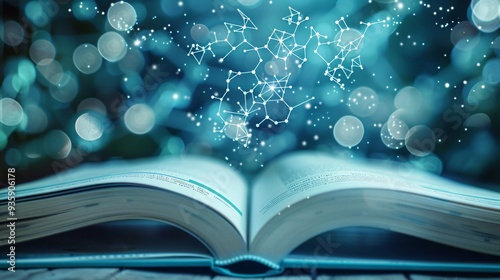 chemistry  background with textbook