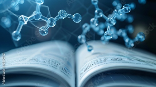 chemistry  background with textbook