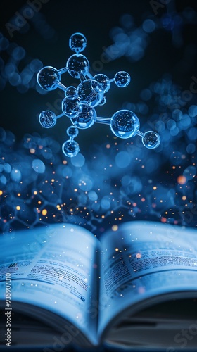 chemistry  background with textbook