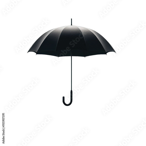 A silhouette umbrella vector