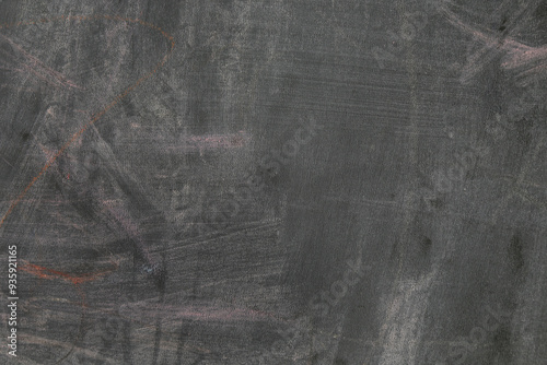 Real smudged black chalkboard textured background	