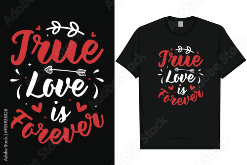 Happy valentines day 14th February loves day typography tshirt design