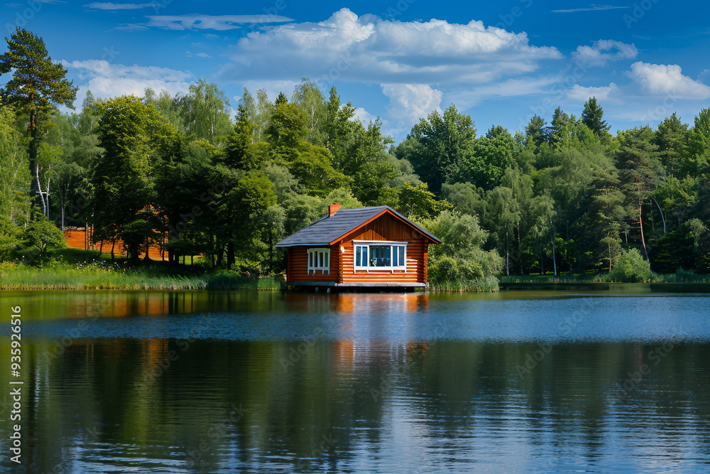 Generated with AI image of beautiful amazing summer landscape green field Generated with AI image of beautiful amazing summer landscape green field
