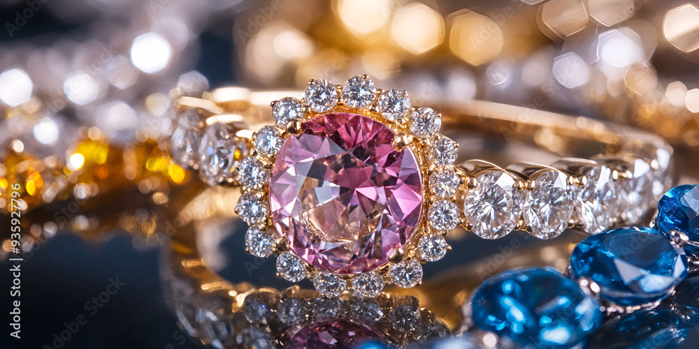 Elegant Pink Diamond Ring Elegant Pink Diamond Ring