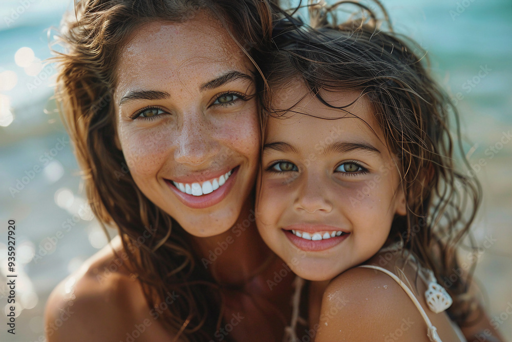 AI generated picture of family enjoying time together with small child AI generated picture of family enjoying time together with small child