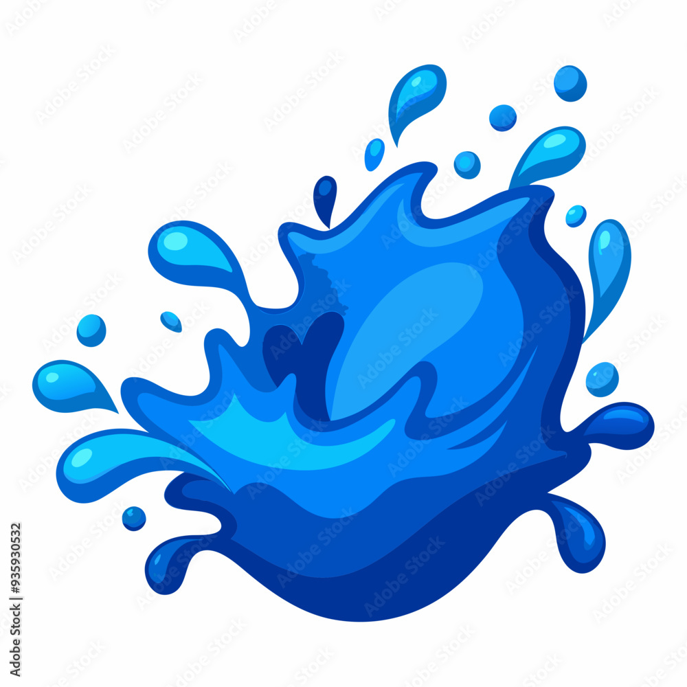 water splash isolated on white water splash isolated on white