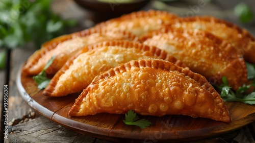 Homemade Fried Pie Irresistible Crispy Pastry with Sweet Filling photo