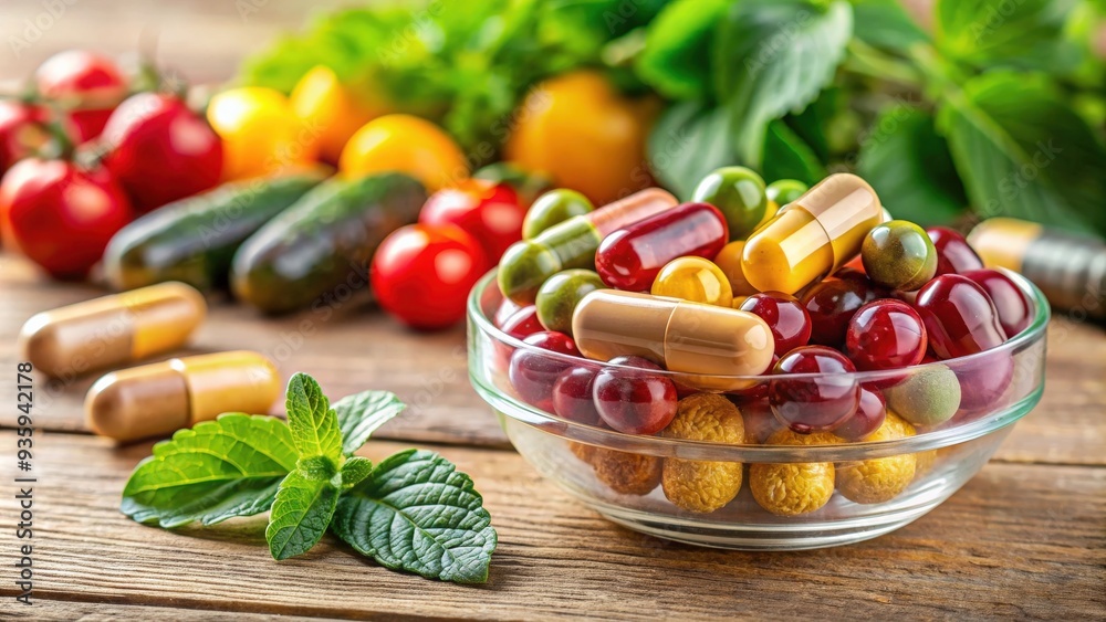 Natural vitamins and pills in medicine capsule, alternative medicine, health food concept, natural, vitamins, pills Natural vitamins and pills in medicine capsule, alternative medicine, health food concept, natural, vitamins, pills