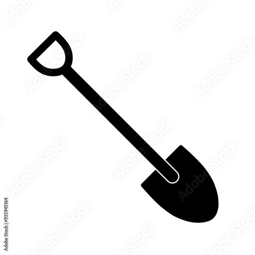 sand shovel icon vector on white background