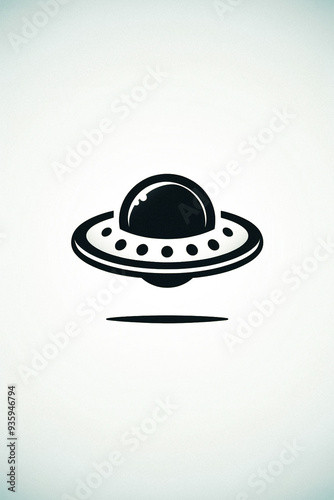 illustration of a ufo - logo