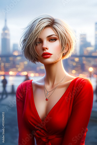 portrait of an attractive blonde