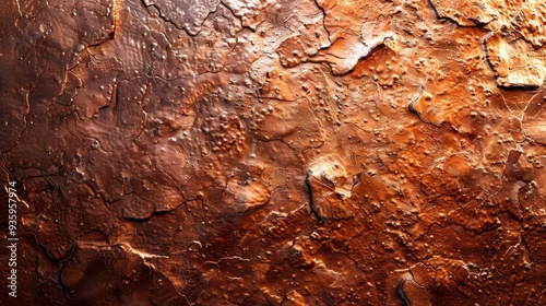 Textured copper metal background