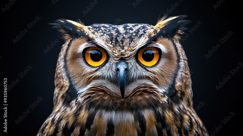 Close-up Portrait of an Owl Close-up Portrait of an Owl