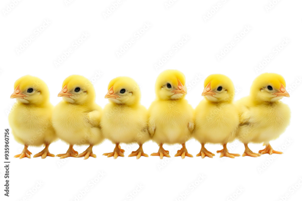 Yellow broilers chicken on a transparent background Yellow broilers chicken on a transparent background