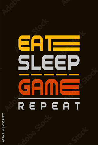 vector gaming quotes template t shirt design