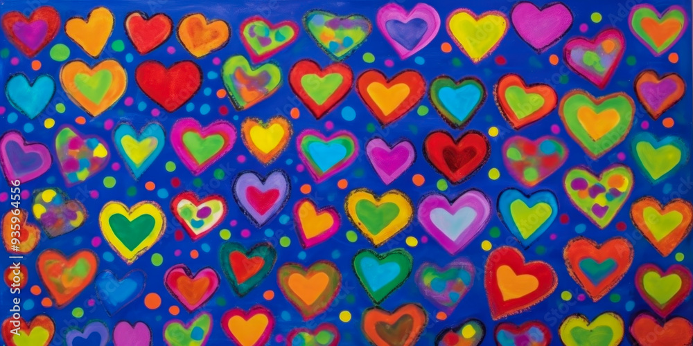 Fototapeta premium A colorful background with shapes and colors