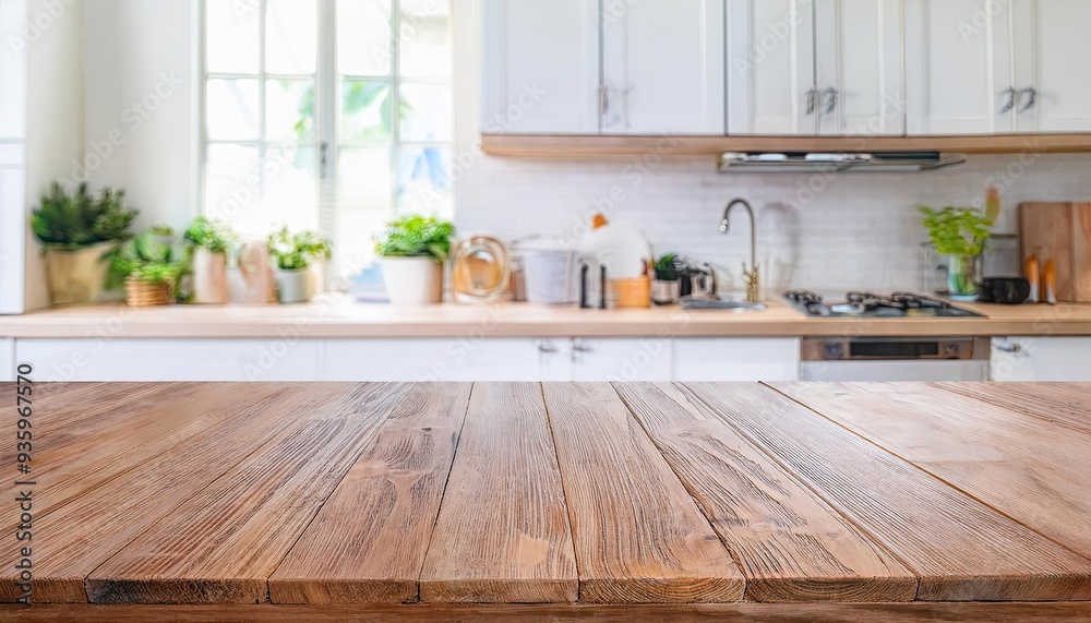 kitchen table background, wood counter top on blur of white clean abstract home interior with bokeh. used for display or montage your wooden for dining background. table banner kitchen table background, wood counter top on blur of white clean abstract home interior with bokeh. used for display or montage your wooden for dining background. table banner