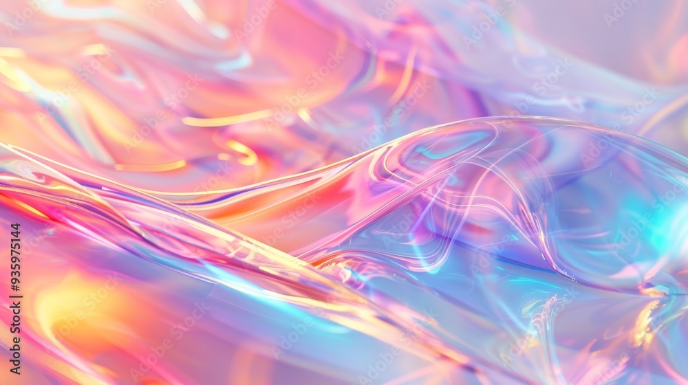 Fototapeta premium Abstract Holographic Background.