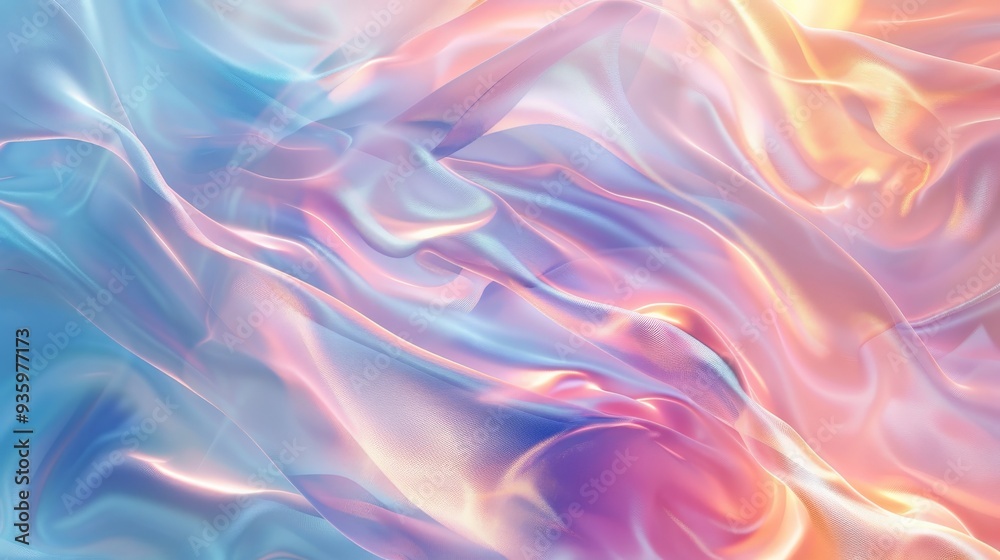 Obraz premium Abstract Pastel Background with Wavy Texture.