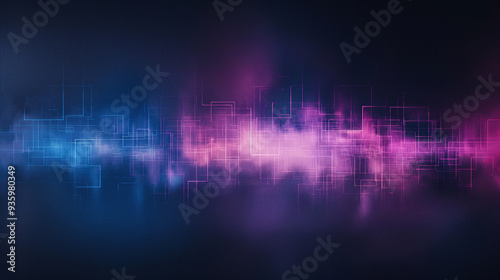 A blue and purple line with squares and dots