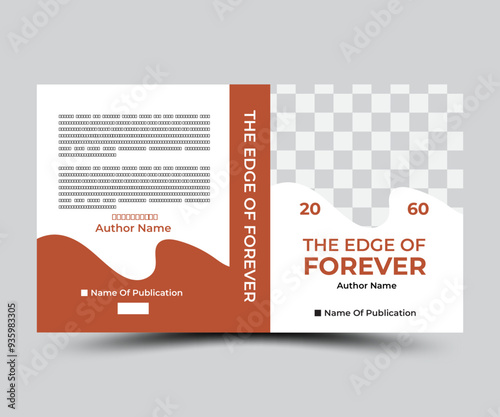 Creative book cover design template 
