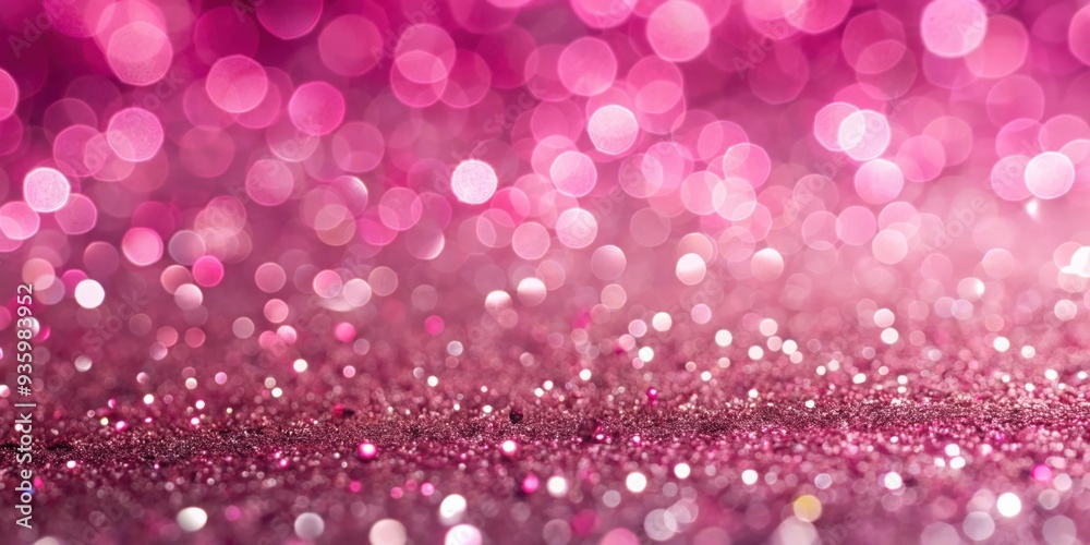 Close up view of shiny pink glitter on soft pink background, creating sparkling display, glitter, shiny, pink, sparkles, background Close up view of shiny pink glitter on soft pink background, creating sparkling display, glitter, shiny, pink, sparkles, background