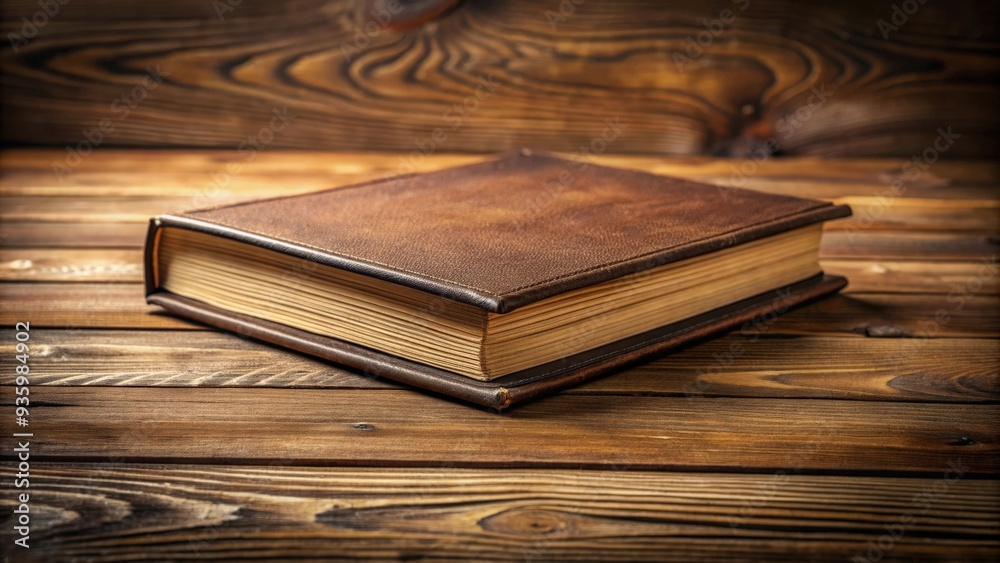 A beautifully bound book resting on a wooden table , literature, education, reading, storytelling, knowledge, library, novel A beautifully bound book resting on a wooden table , literature, education, reading, storytelling, knowledge, library, novel