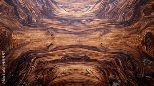 A beautiful wood grain background with intricate patterns and textures of natural wood, rich brown tones, and a polished finish, ideal for rustic and elegant designs