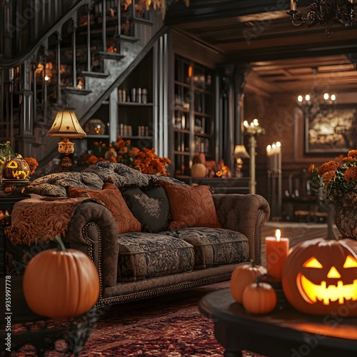 Halloween interior decor