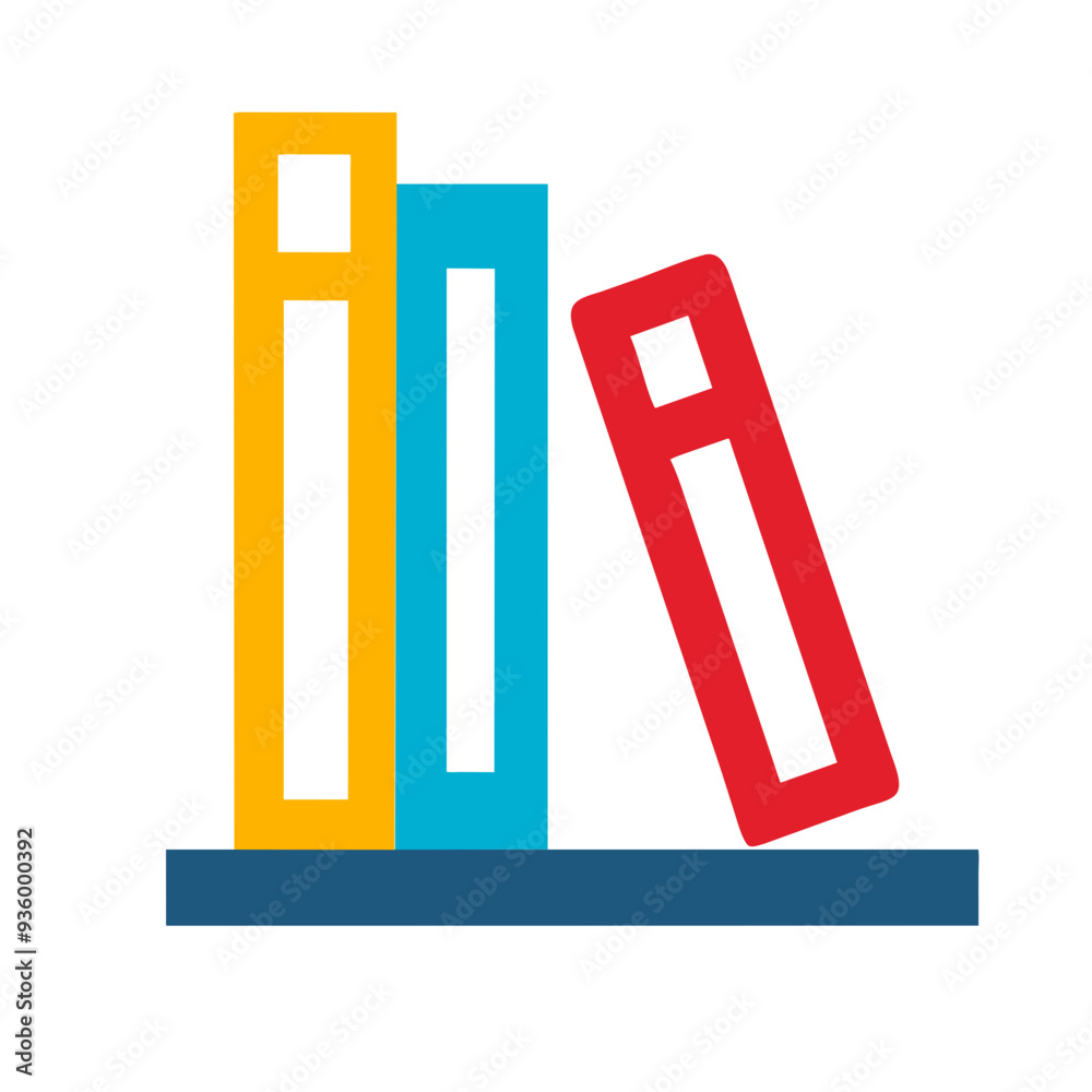 Collection of Colorful Books Stacked on a Shelf, Celebrating the Love of Reading Collection of Colorful Books Stacked on a Shelf, Celebrating the Love of Reading