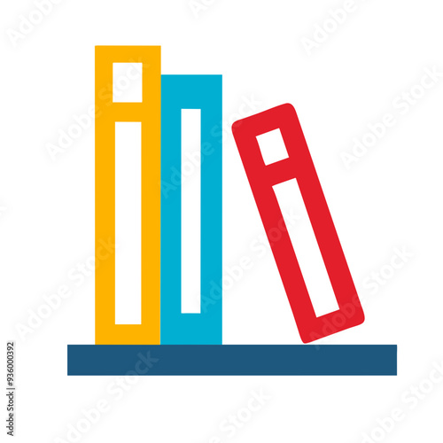 Collection of Colorful Books Stacked on a Shelf, Celebrating the Love of Reading